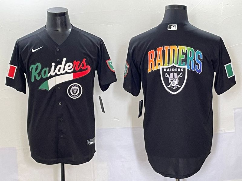 Men 2025 Oakland Raiders Blank Black Joint Name Nike Limited NFL Jersey style 7031->oakland raiders->NFL Jersey